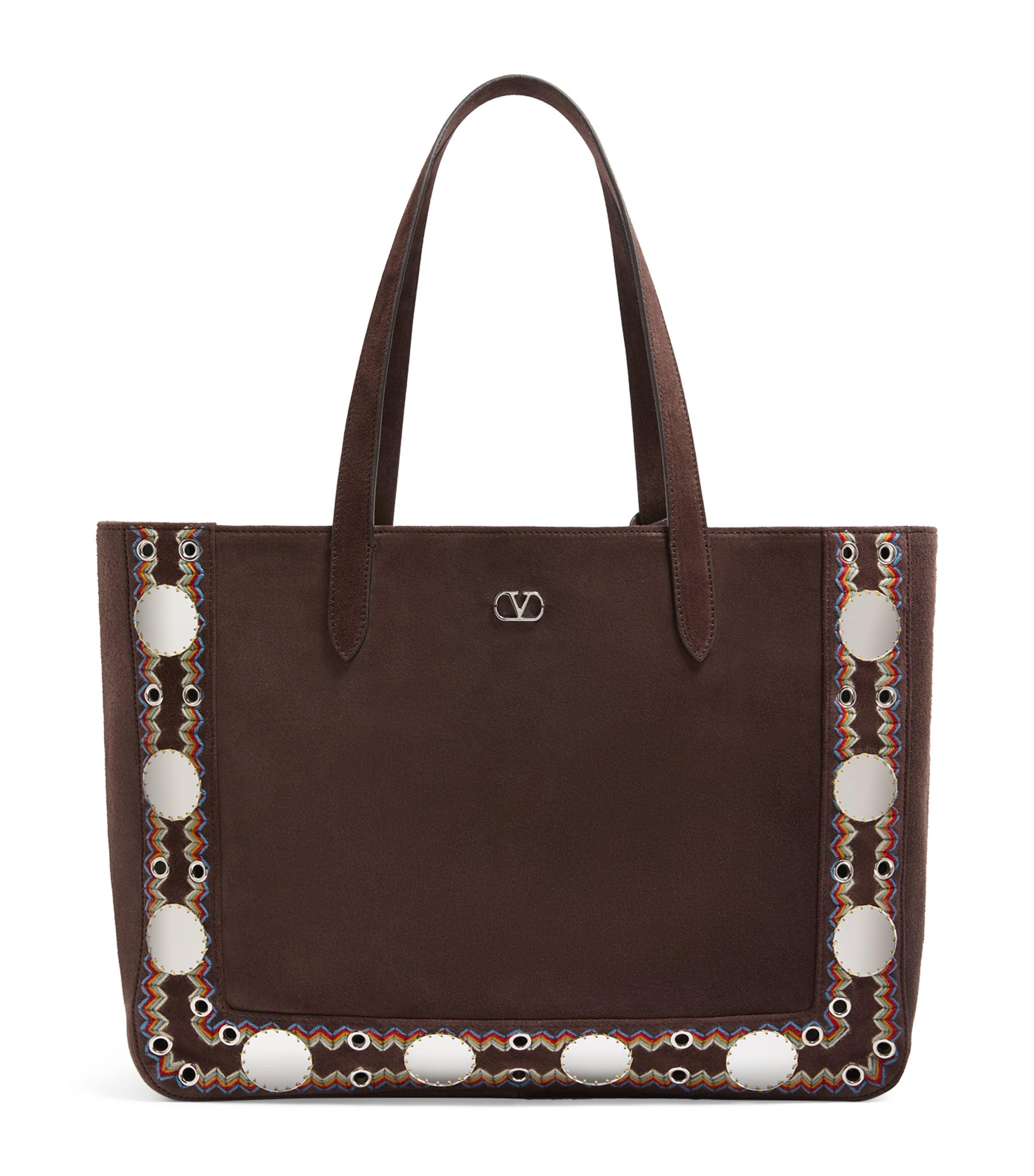 Large Suede Nellcote Tote Bag by VALENTINO