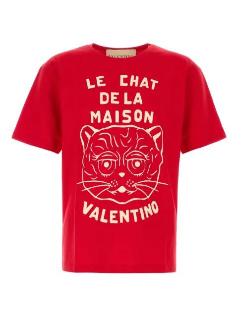 Le Chat De La Maison-print T-shirt by VALENTINO