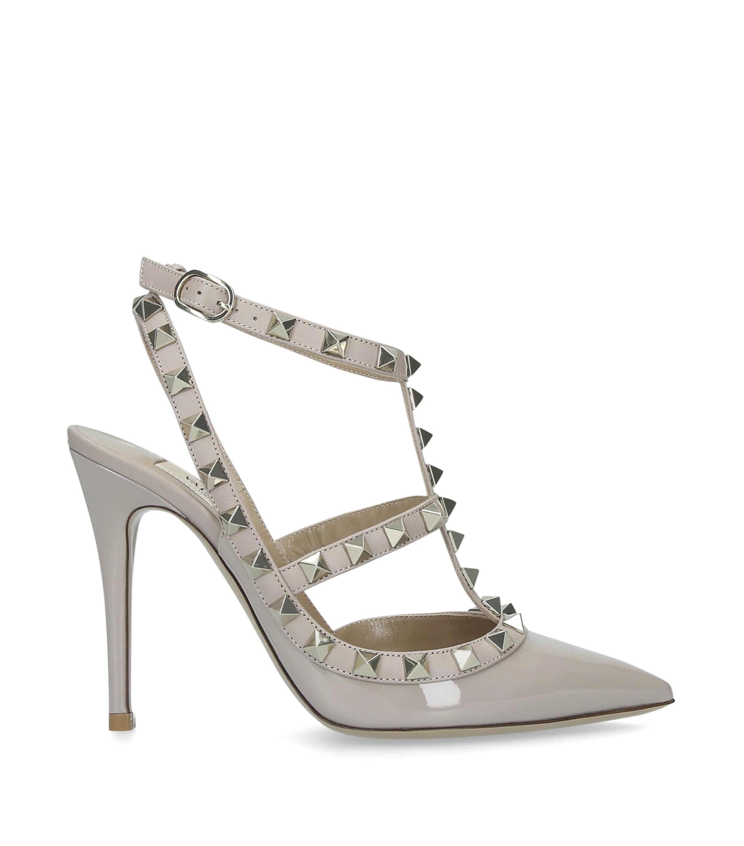 Leather Rockstud Pumps 100 by VALENTINO