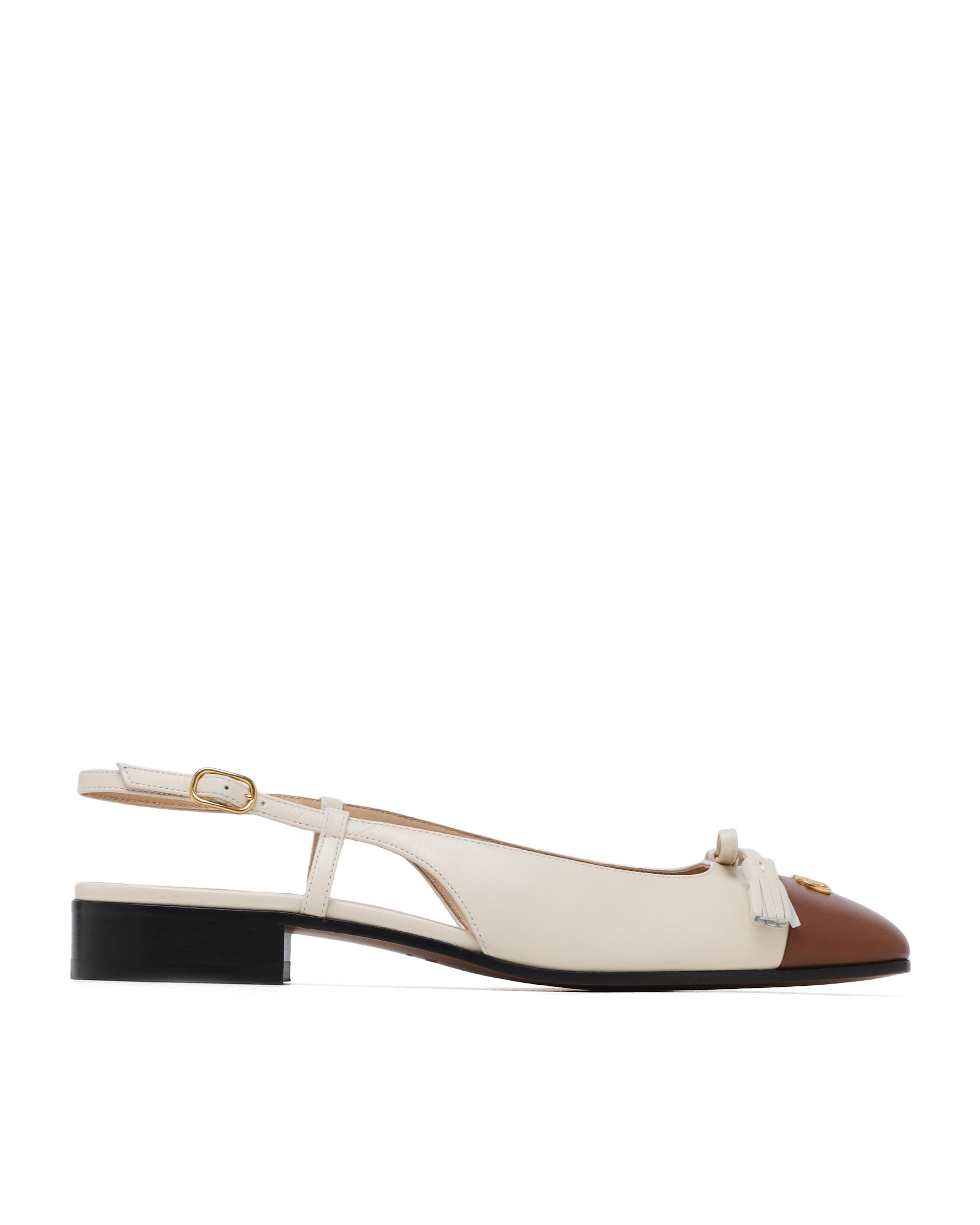 Leather Valet Du Roe slingback flats 25mm by VALENTINO