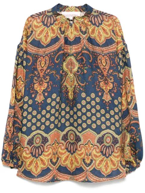 Lino Voyage Imaginaire linen shirt by VALENTINO