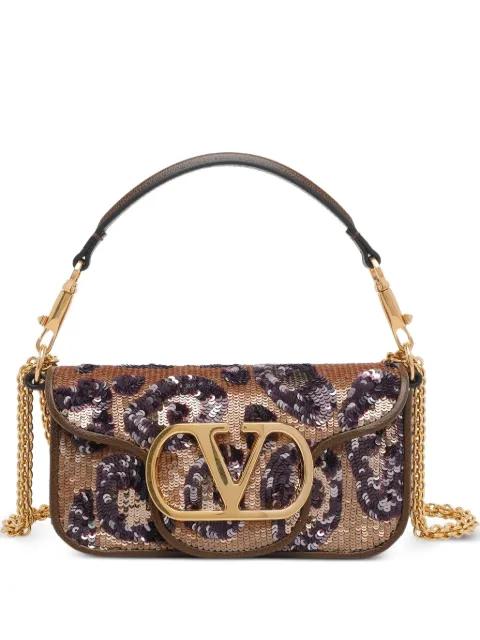 Locò Small embroidered animalier shoulder bag by VALENTINO
