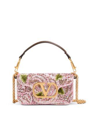 Locò VLogo Small Embroidered Shoulder Bag by VALENTINO