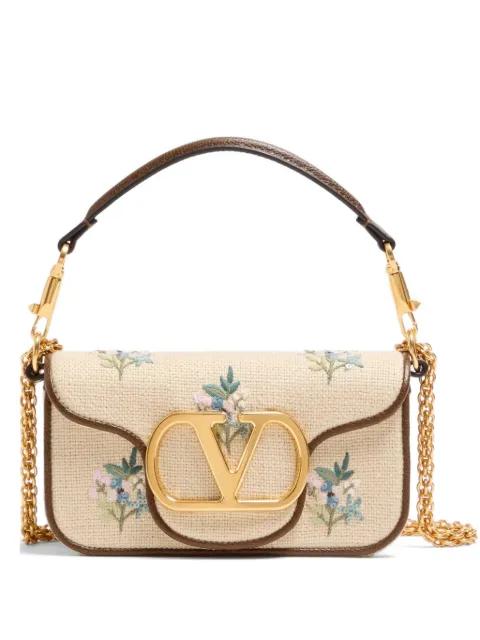Locò small 7linen shoulder bag with embroidery by VALENTINO