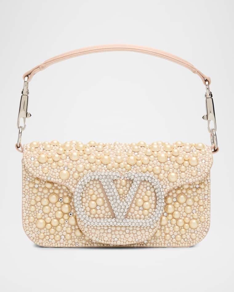 Loco Pearly Satin Shoulder Bag by VALENTINO