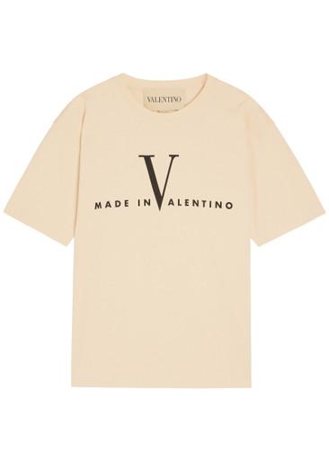 Logo-print cotton T-shirt by VALENTINO