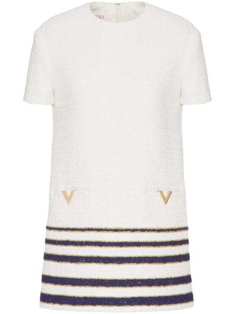 Mariniere tweed short dress by VALENTINO