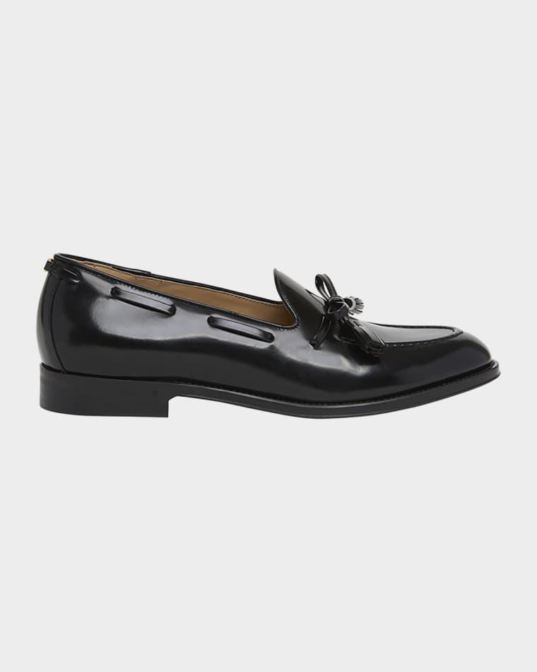Men's Bowshire Leather Loafers by VALENTINO