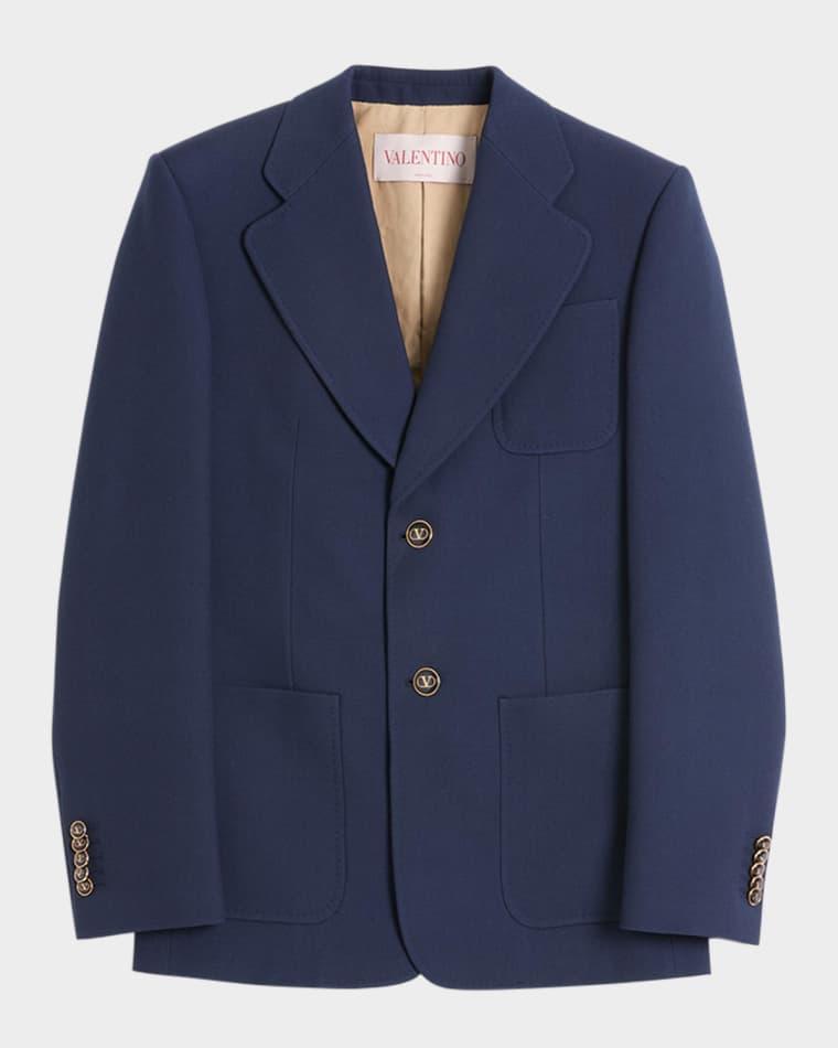 Men's VLogo Gabardine Sport Coat by VALENTINO