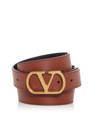 Men's VLogo Leather Belt by VALENTINO