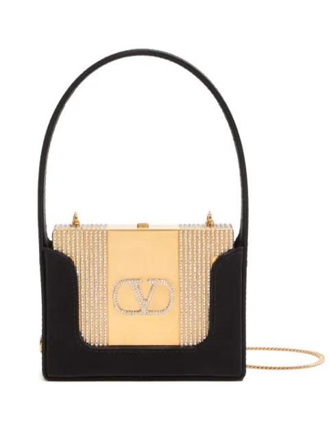Minaumorphe crystal-embellished clutch by VALENTINO