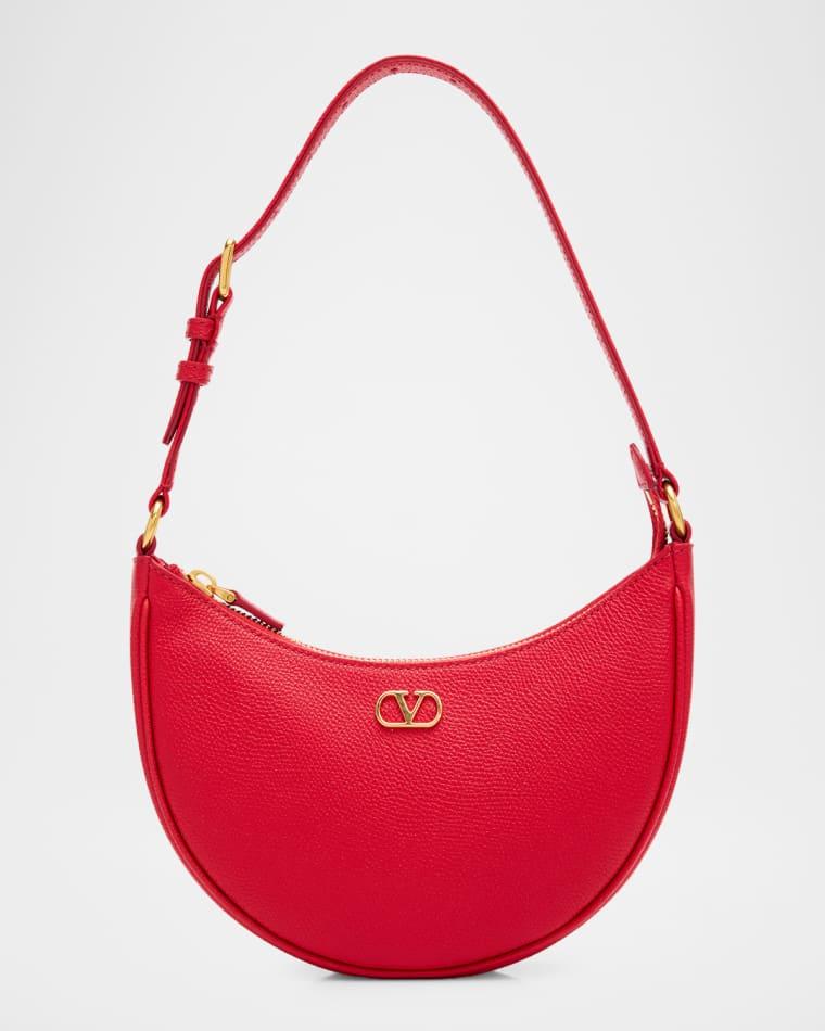 Mini VLogo Leather Hobo Bag by VALENTINO