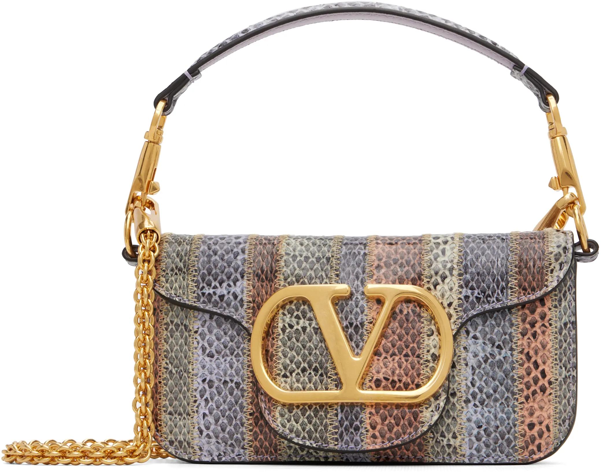 Multicolor Elaphe Loco Small Shoulder Bag by VALENTINO