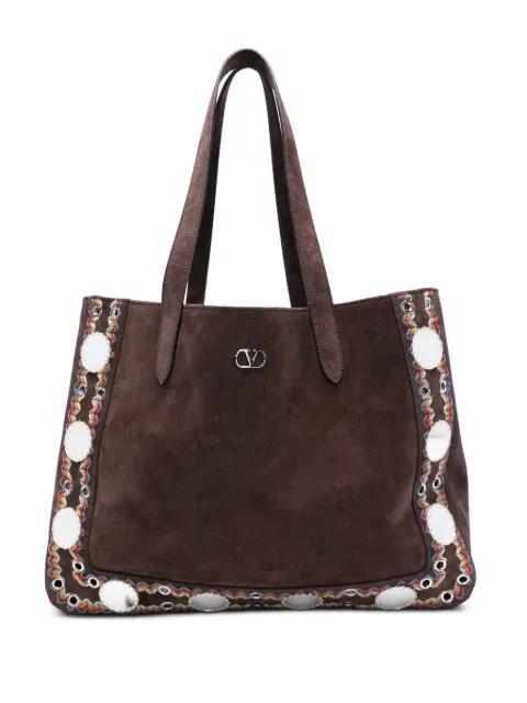 Nellcôte suede tote bag by VALENTINO