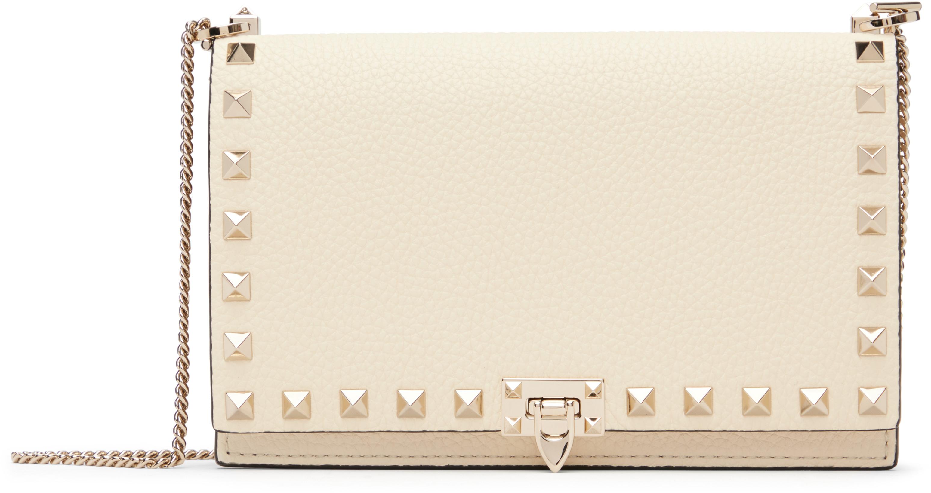 Off-White Mini Rockstud Flap Bag by VALENTINO