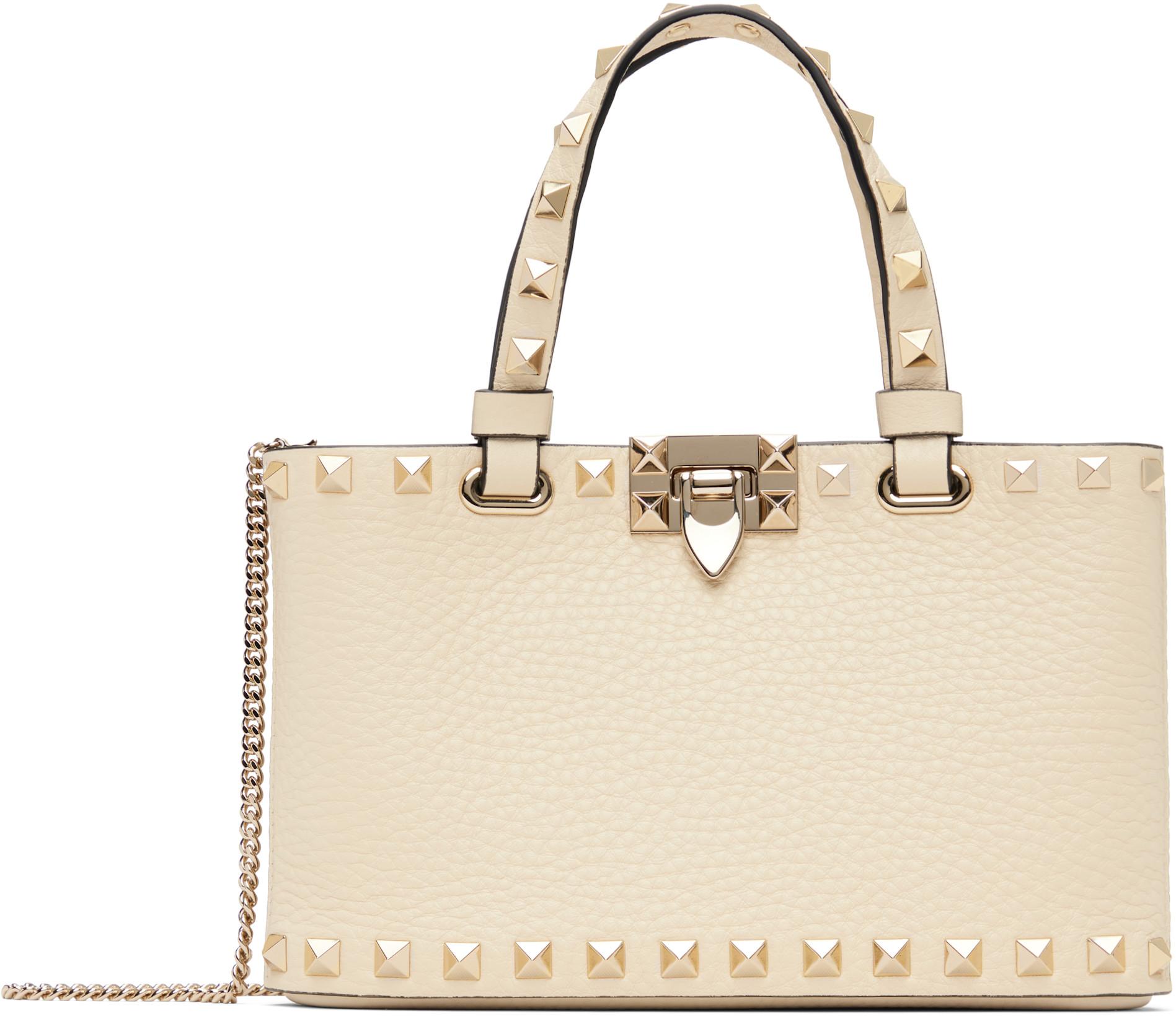 Off-White Rockstud Mini Shopping Bag by VALENTINO