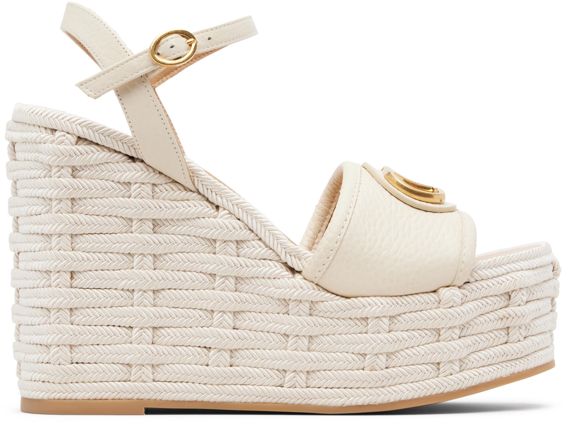Off-White VLogo Signature Wedge Sandals by VALENTINO