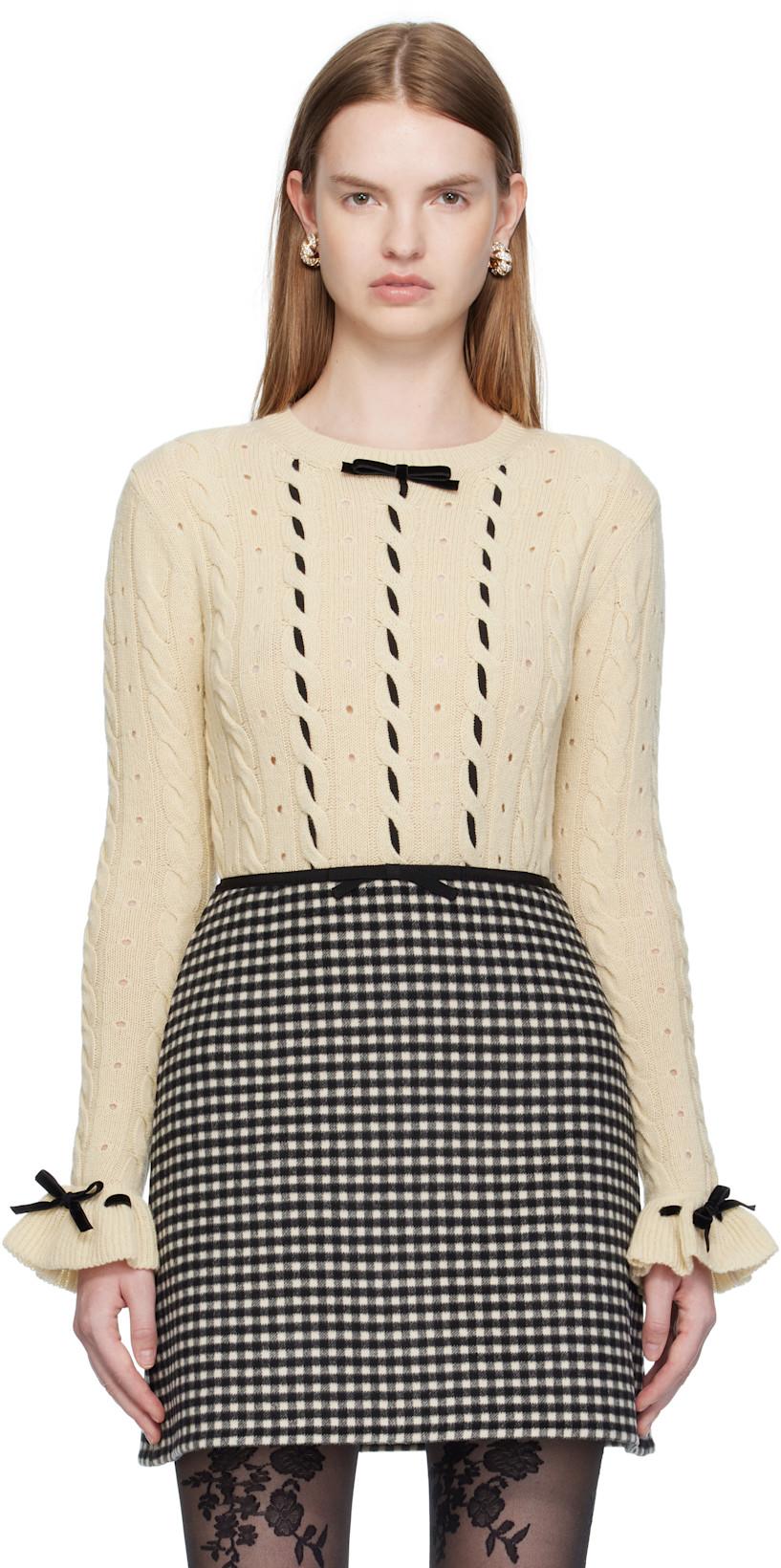 Off-White Virgin Wool Sweater by VALENTINO