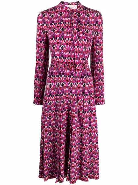Optical print shirtdress by VALENTINO