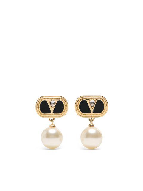 Ovalette drop earrings by VALENTINO