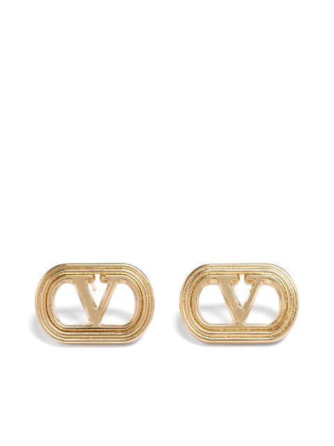 Ovalette polish-finish earrings by VALENTINO