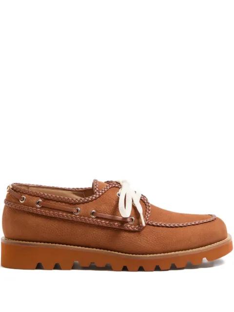 Palm Avenue suede boat shoes by VALENTINO