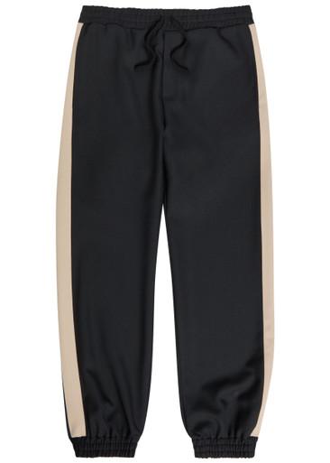 Panelled jersey-twill track pants by VALENTINO