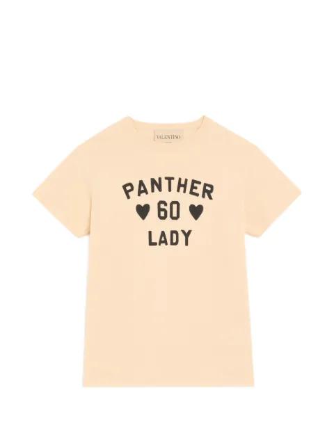 Panther Lady print T-shirt by VALENTINO