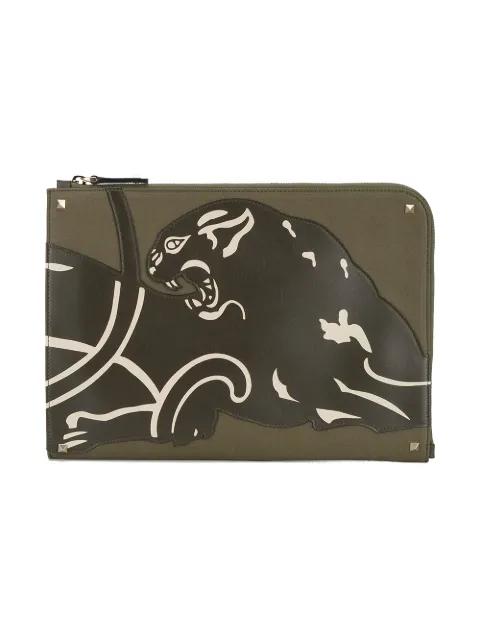 Panther document case by VALENTINO