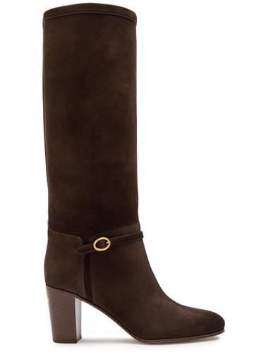 Pattie 75 suede knee-high boots by VALENTINO