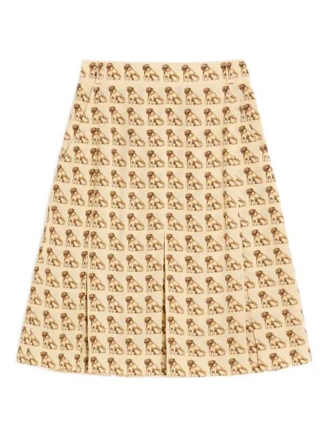 Petit Charles-print mini skirt by VALENTINO