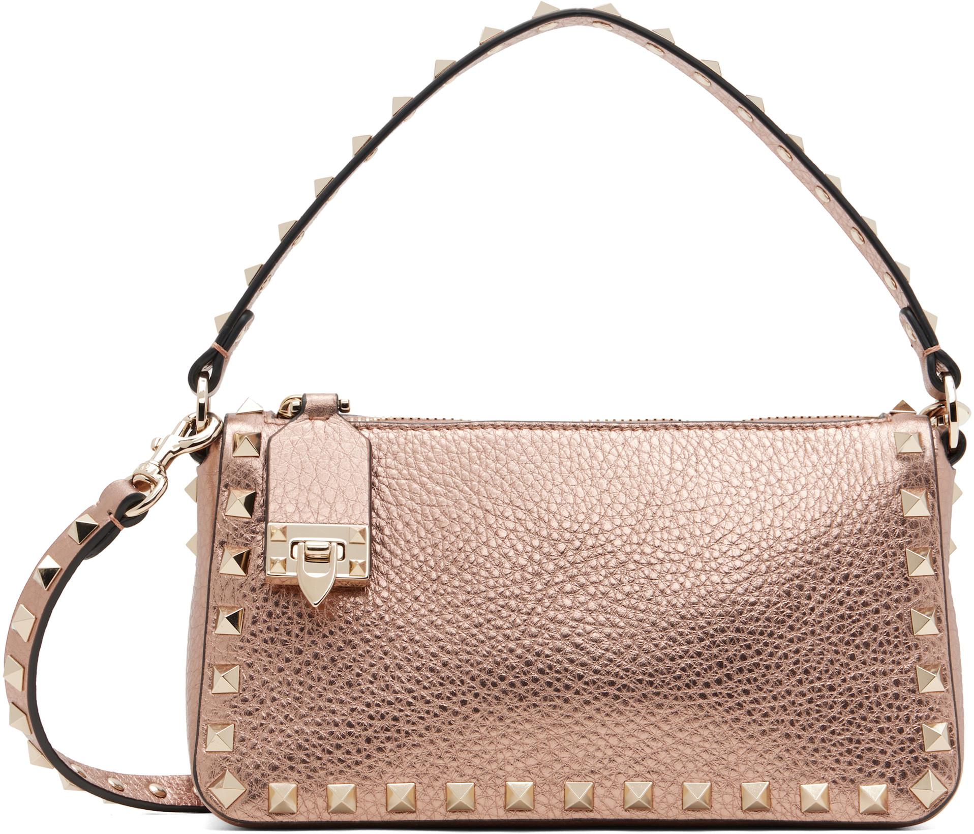 Pink Small Rockstud Crossbody Bag by VALENTINO