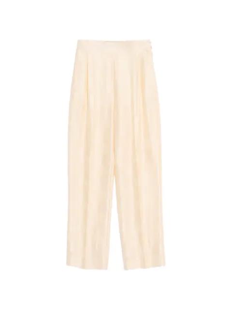 Plus De Pois striped polka dot jacquard pants by VALENTINO
