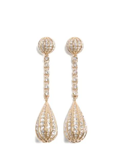 Poetique des Gouttes earrings in metal and Swarovski® crystals by VALENTINO