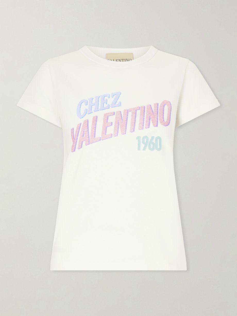 Printed cotton jersey T-shirt by VALENTINO