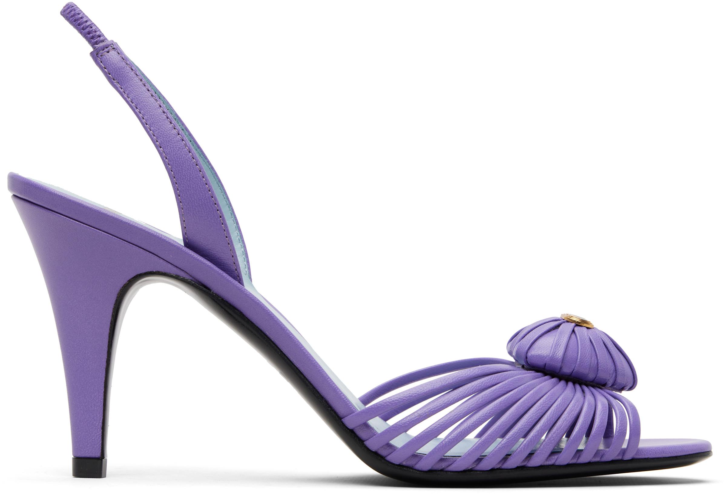 Purple Coeur Royal Heeled Sandals by VALENTINO