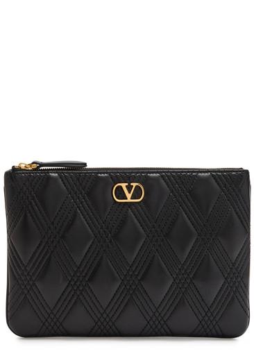 Quiltie 67 medium leather pouch by VALENTINO