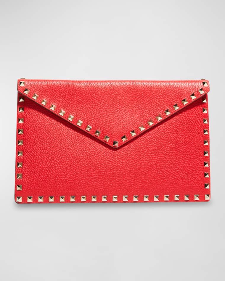 Rockstud Large Envelope Clutch Bag by VALENTINO | jellibeans