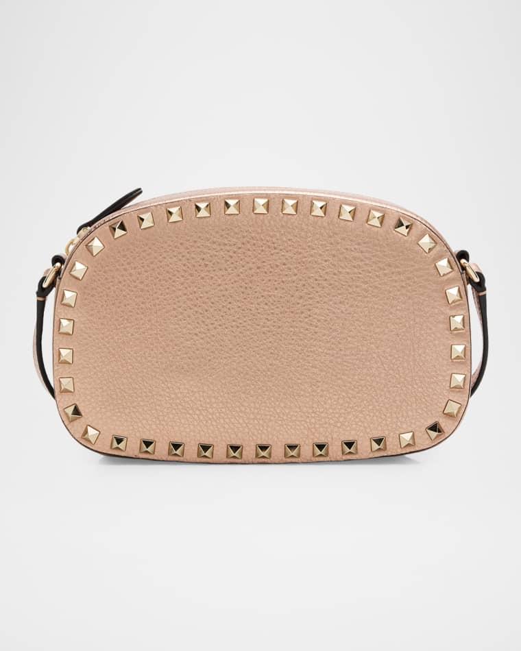Rockstud Metallic Leather Crossbody Bag by VALENTINO