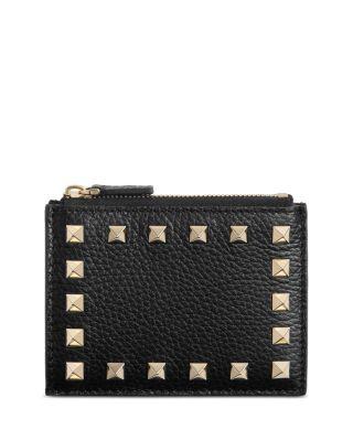 Rockstud Zip Card Case by VALENTINO