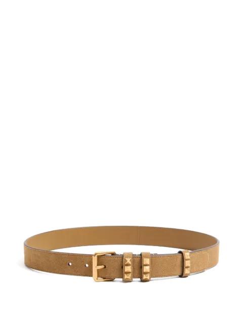 Rockstud belt in suede 30 mm by VALENTINO