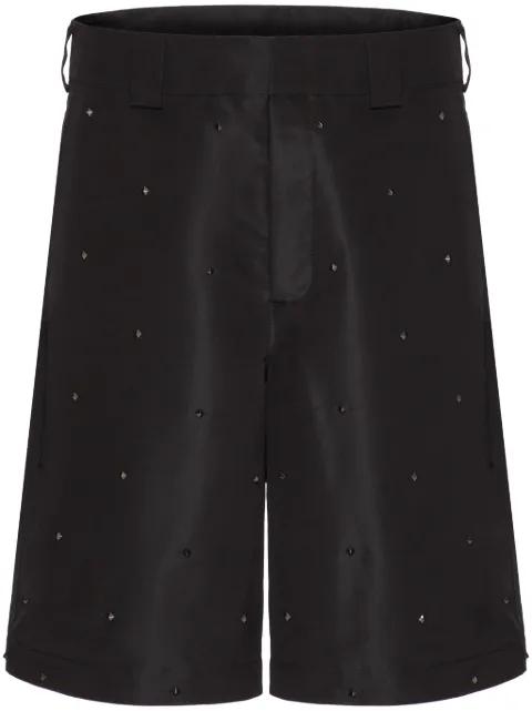 Rockstud-embellished shorts by VALENTINO