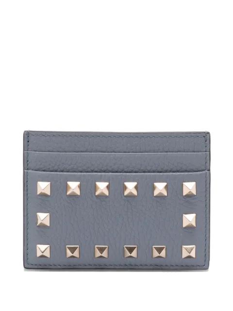 Rockstud leather card holder by VALENTINO