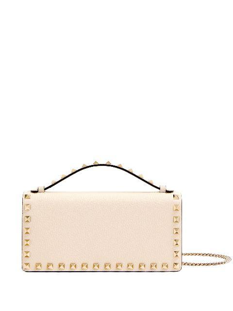 Rockstud leather cross body bag by VALENTINO