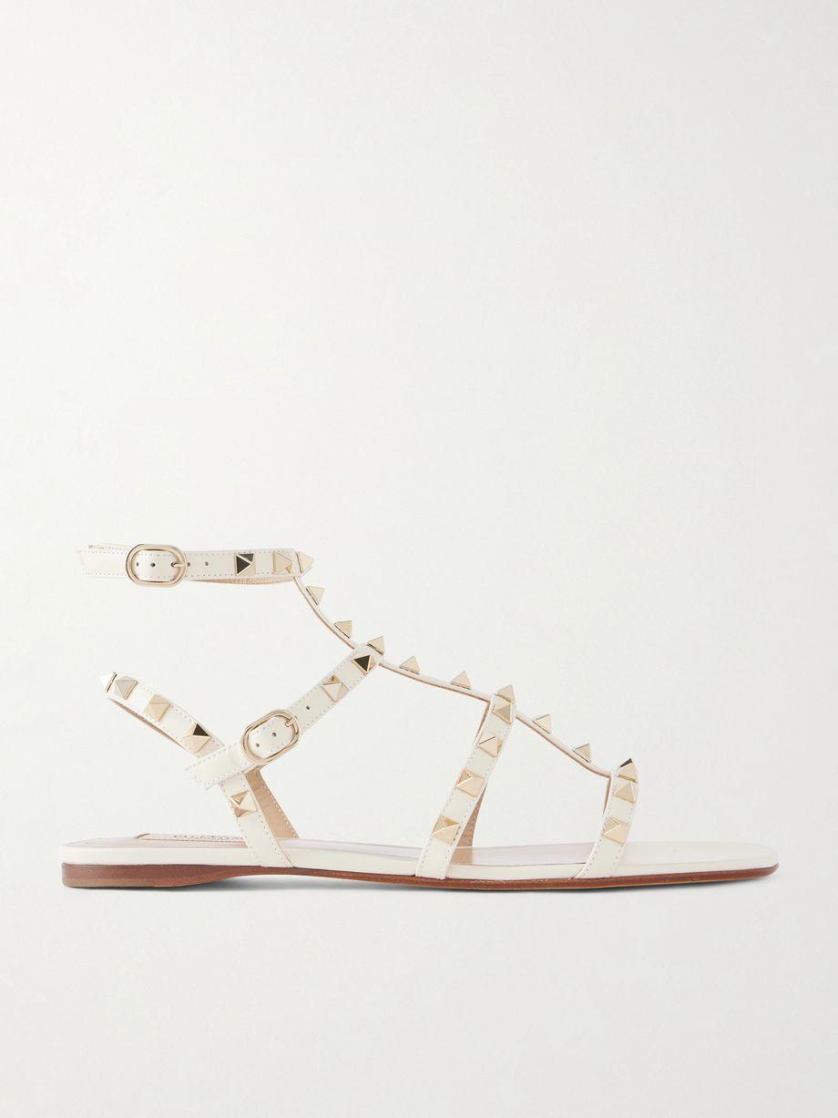 Rockstud leather sandals by VALENTINO