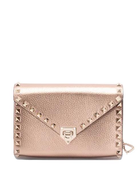 Rockstud leather satchel bag by VALENTINO