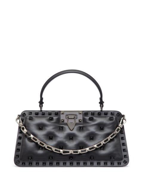 Rockstud padded leather handbag by VALENTINO