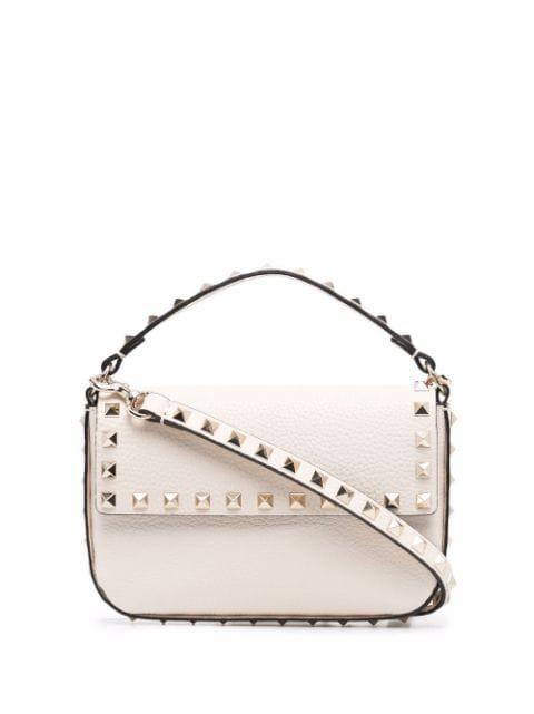 Rockstud pebbled tote bag by VALENTINO