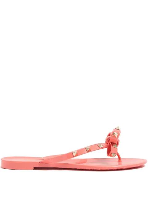 Rockstud rubber slippers by VALENTINO