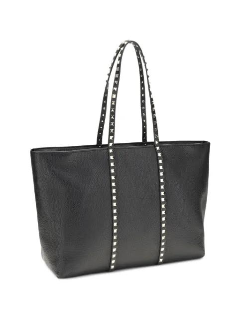 Rockstud shopping bag in grainy calfskin by VALENTINO